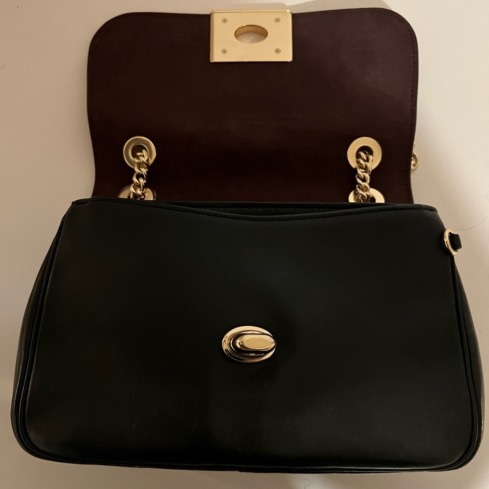 Coach Cassidy Black Crossbody Bag with Gold Chain - Picture 5 of 5